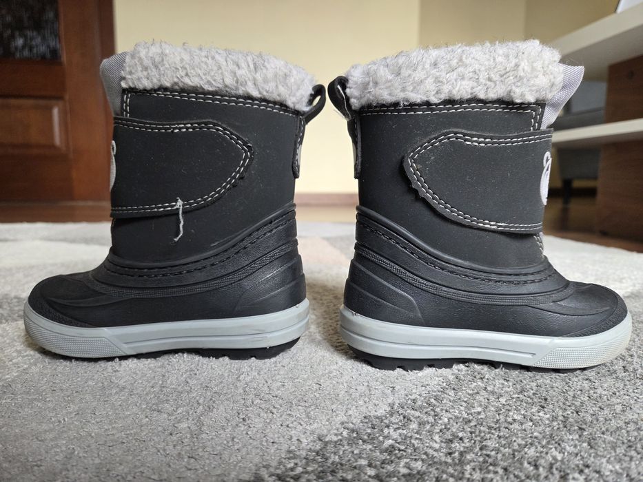 Buty zimowe z wełną, śniegowce  rozm. 22