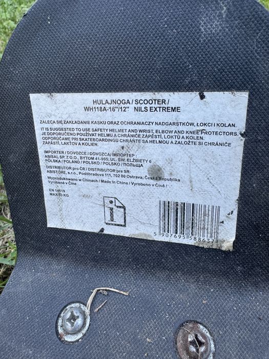 Hulajnoga Nils na pompowanych kołach