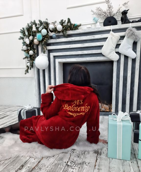 Именные халаты с вышивкой. Мужской именной халат