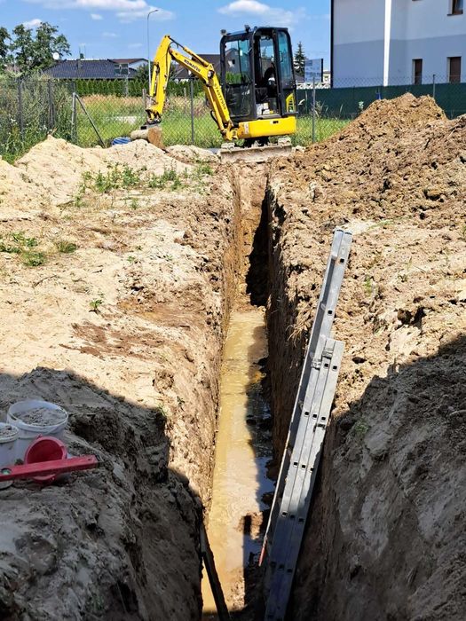 Usługi (wynajem) minikoparką