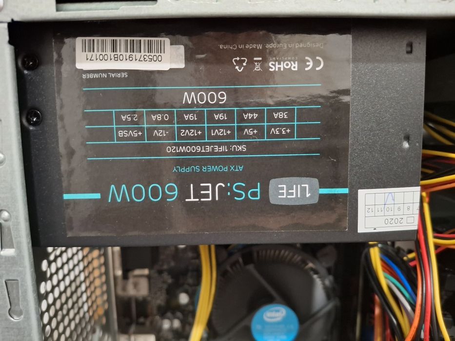 PC i5 9400f  8gb ram hdd 160+ hdd 640
