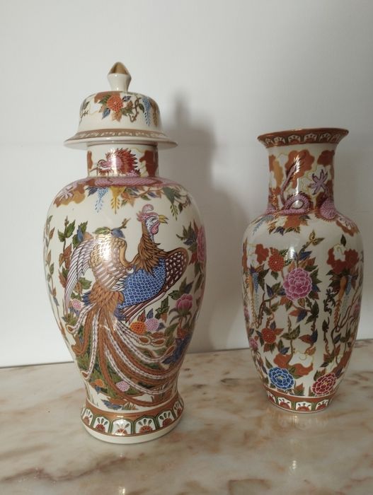 Vaso e Jarrão chines panda