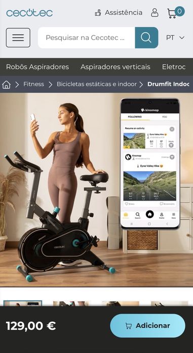 Bicicleta estatica nova cecotec