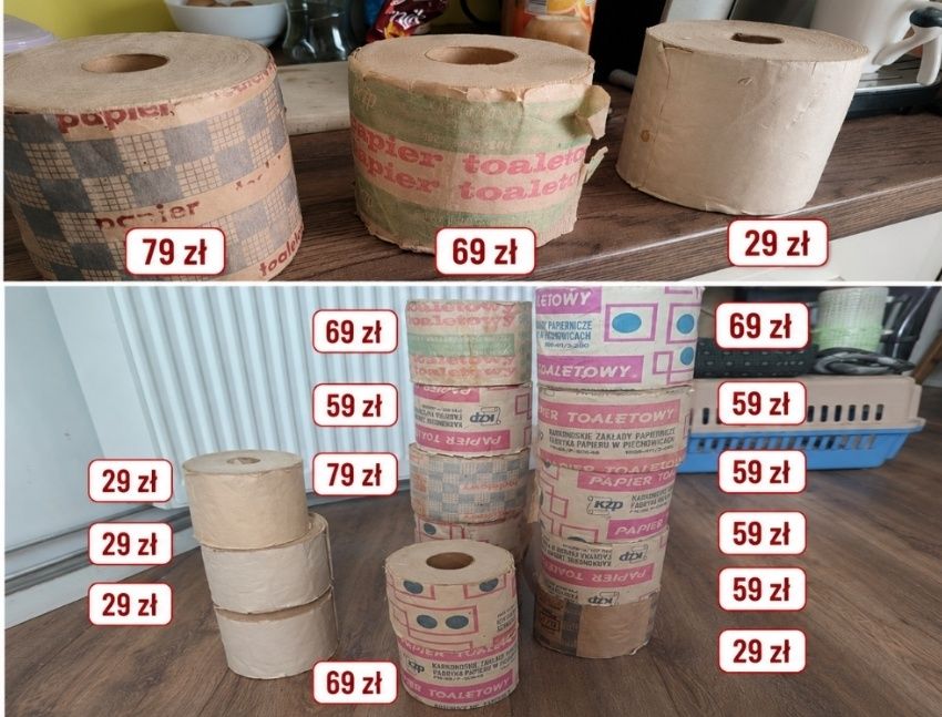 Papier toaletowy PRL kolekcjonerski