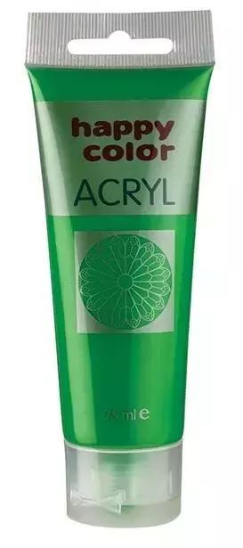 Farba akrylowa 75ml zielona pastel HAPPY COLOR. GDD. Nowy Produkt