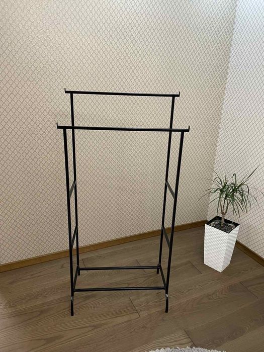 Вешалка стойка метал для одежды напольная двойная