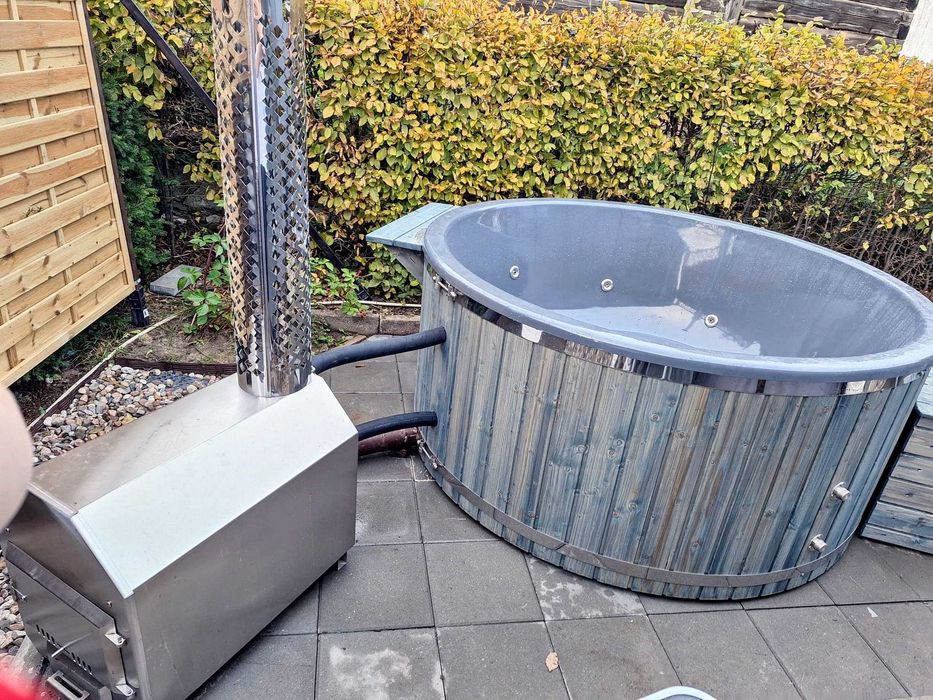 Beczka Kąpielowa Balia Ogrodowa Sauna Bania Ruska Hydro Jacuzzi Led