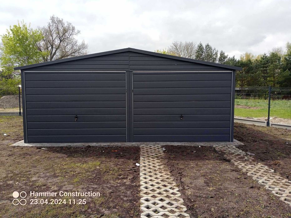 Garaż blaszany 6x5 WZMOCNIONY PROOFILAMI. PRODUCENT. Cała Polska