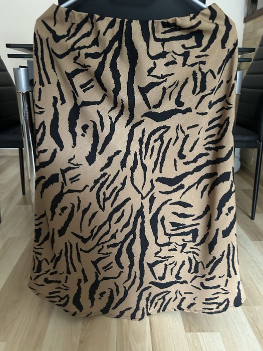 Spódnica w zebrę beżowo czarna Cocomore