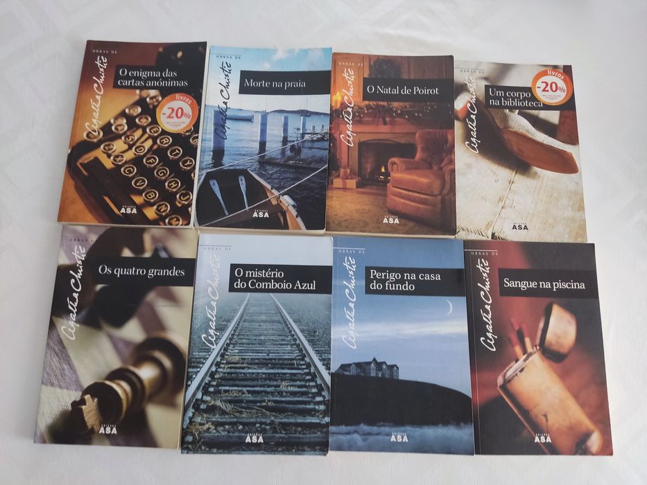 8 Livros de Bolso Agatha Christies