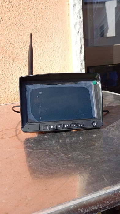 Câmara de marcha atrás sem fios,monitor magnético,de energia solar/usb
