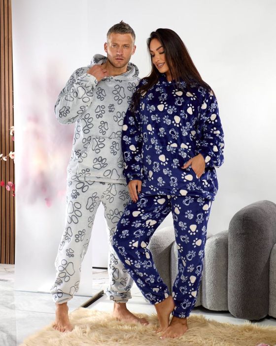 Чоловіча тепла піжама з кенгуру унісекс