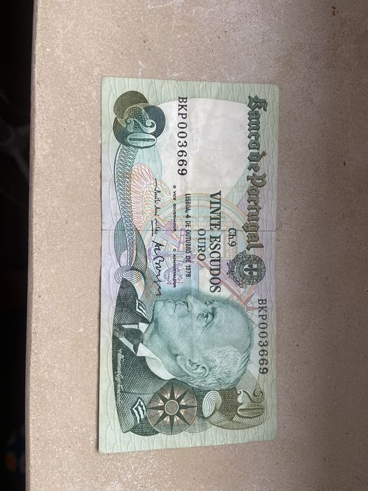 Nota 20 Escudos 1978