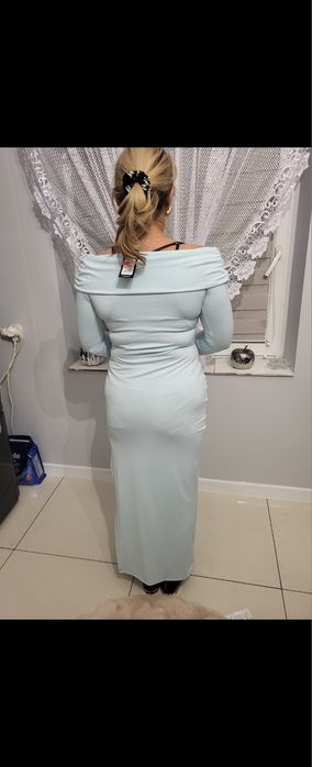 Sukienka maxi bardotka nowa z metką