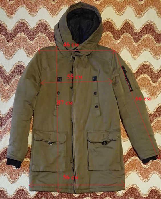 Куртка с капюшоном парка Oodji размер S