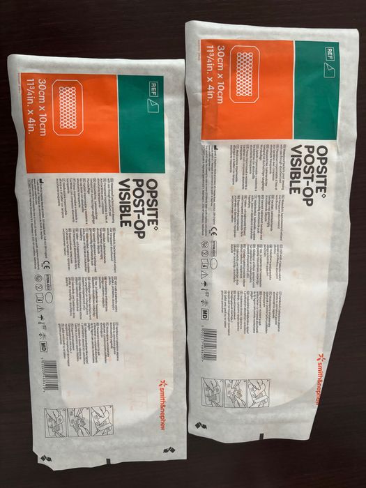 OPSITE POST-OP VISIBLE Opatrunek Wodoodporny 30x10 cm Plaster miodu