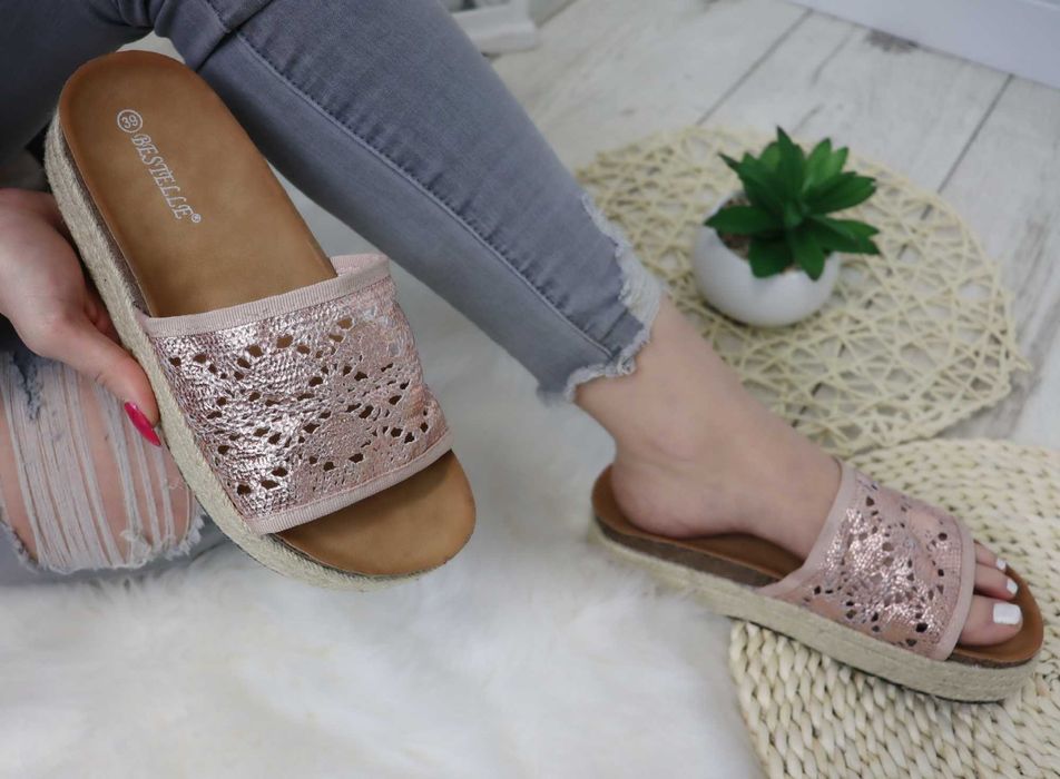 Klapki rozm 35-41 espadryle sandały damskie TU KUPUJESZ ROZMIAR 37