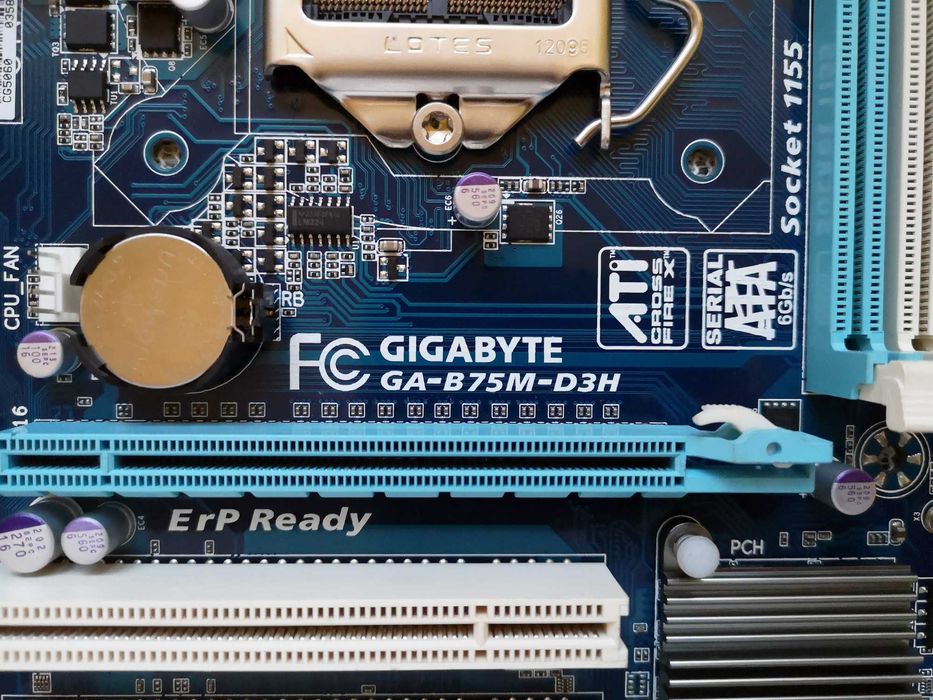 Материнська плата Gigabyte GA-B75M-D3H (Socket 1155): 1 350 грн ...