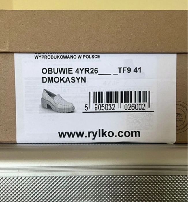 Retro Mokasyny / Czółenka na platformie + słupek - Ryłko r. 41/4