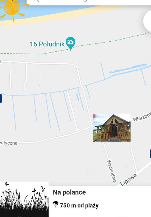 Domek dwa domki letniskowe wczasy nad morzem noclegi Chłopy k/ Mielno