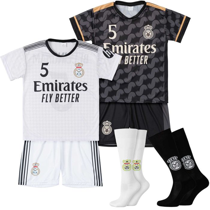 Stroje piłkarskie dziecięce Bellingham rozm. 140 + getry