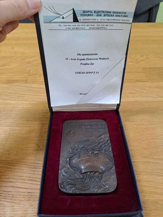Medal Order 25-lecie elektrowni Żar 2004