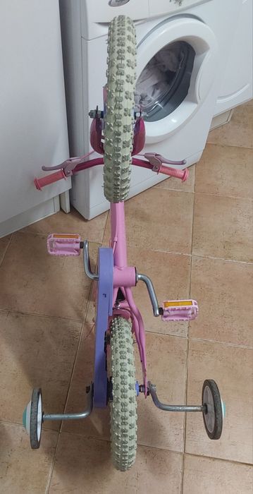 BICICLETA CRIANÇA COMO NOVA,DA BARBIE, RODA 14. Casa,Exercitar,Passeio,Quarto.