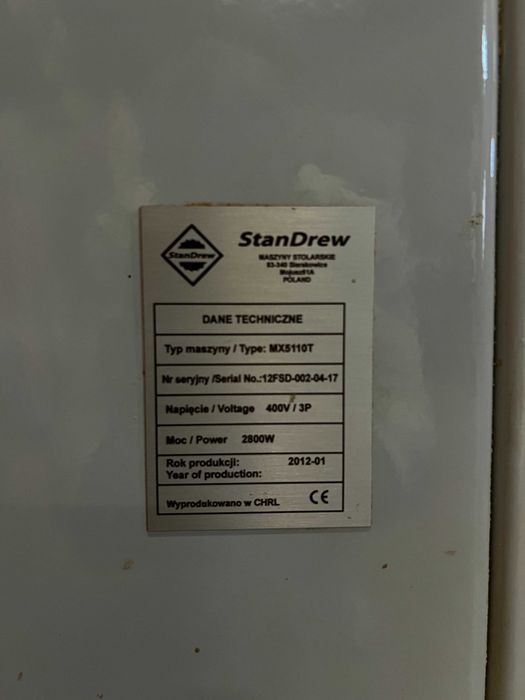 Frezarka Perfect typ MX5110T