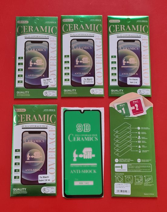 Szkło hartowane 9D Xiaomi Redmi: 12, 13, 13C, 14C, Redmi Note: 11, 13