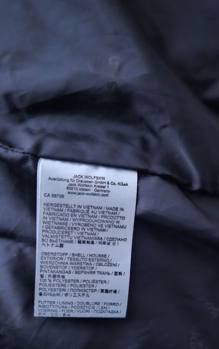 Płaszcz damski Jack Wolfskin czarny rozm S