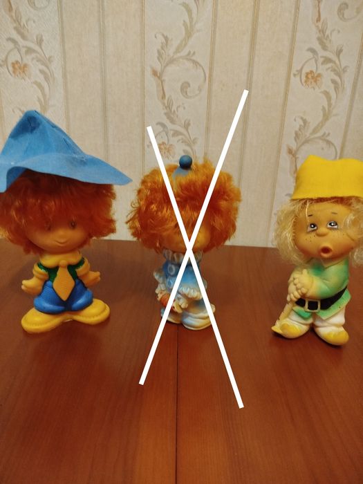 Гумові іграшки СРСР Знайка та Мрійник ( 2 шт.)