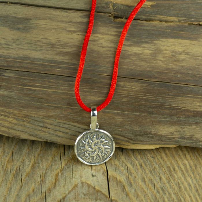 Символ рода. Слов'янський Оберіг. Срібний підвіс. Амулет