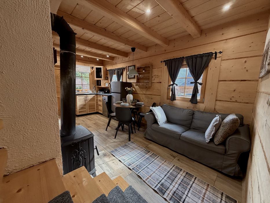 Domek z jacuzzi i widokiem na Tatry blisko Zakopanego cisza i relaks