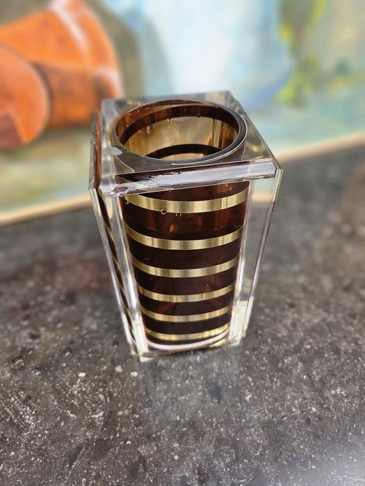 Designerski wazon z tworzywa art deco #1141 Stylowy Węgrów