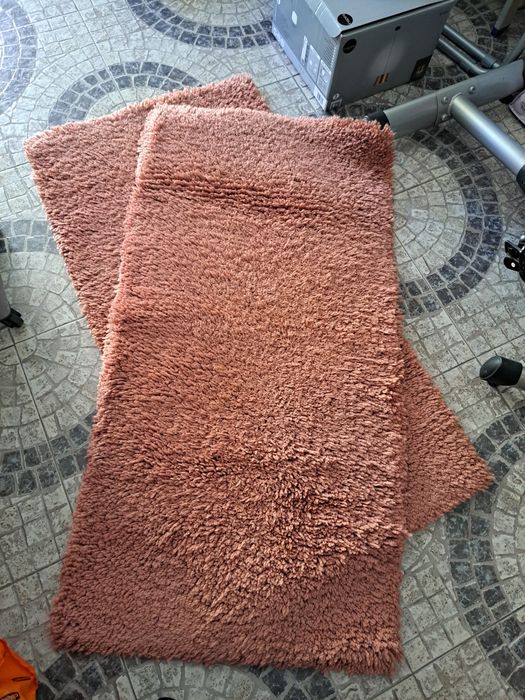 2 Tapetes de quarto cor rosa velho 60x1,20