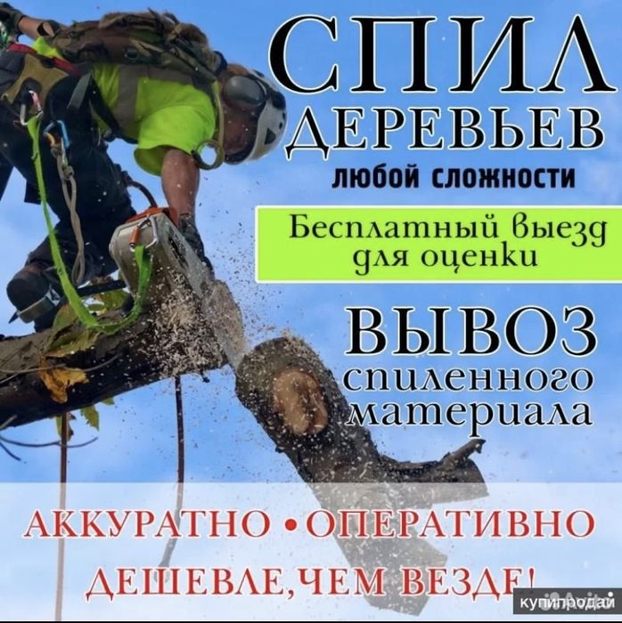 Спил деревьев дешево!