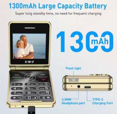 złoty kolor Telefon komórkowy XGODY 13 Pro 1 GB / 32 MB 2G