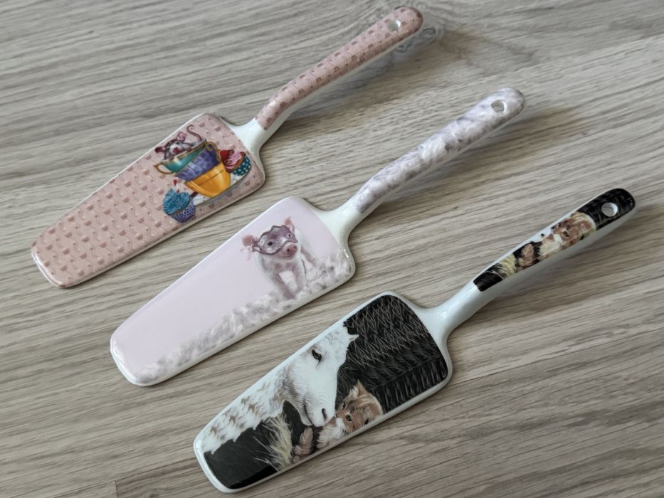 Фарфоровые лопатки для торта