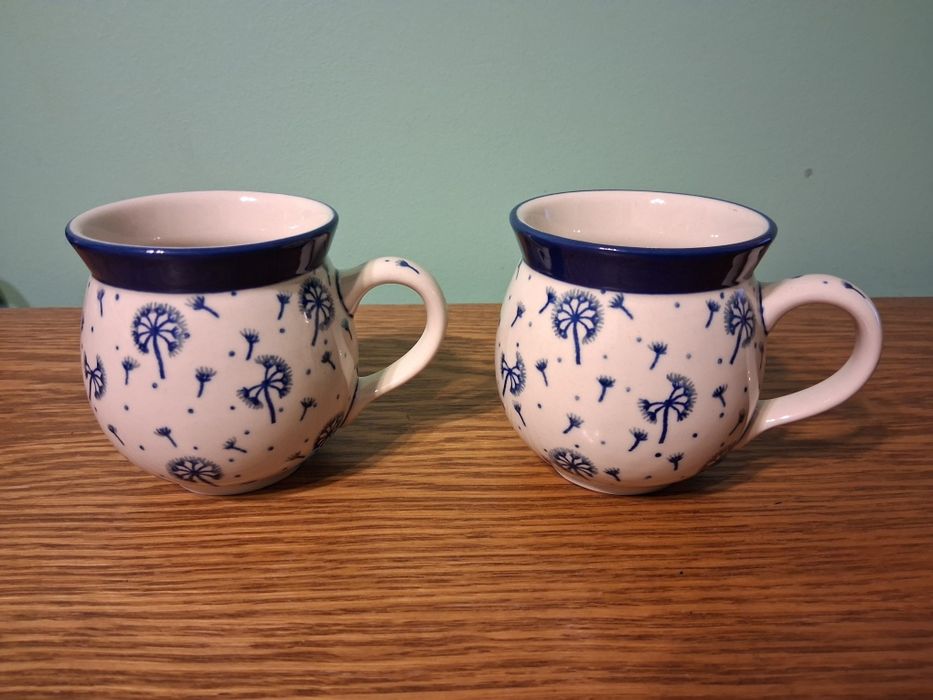 2 kubki czeskie 350ml GAT1 Ceramika Artystyczna Boleslawiec