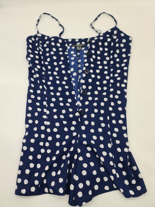 Top senhora verão azul com bolas brancas PRIMARK 34