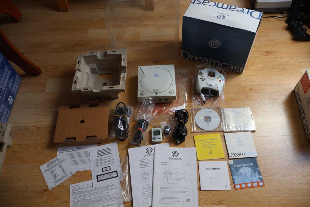 Konsola Sega Dreamcast Box Fabryczny Komplet PAL Zgodne Numery IDEAŁ