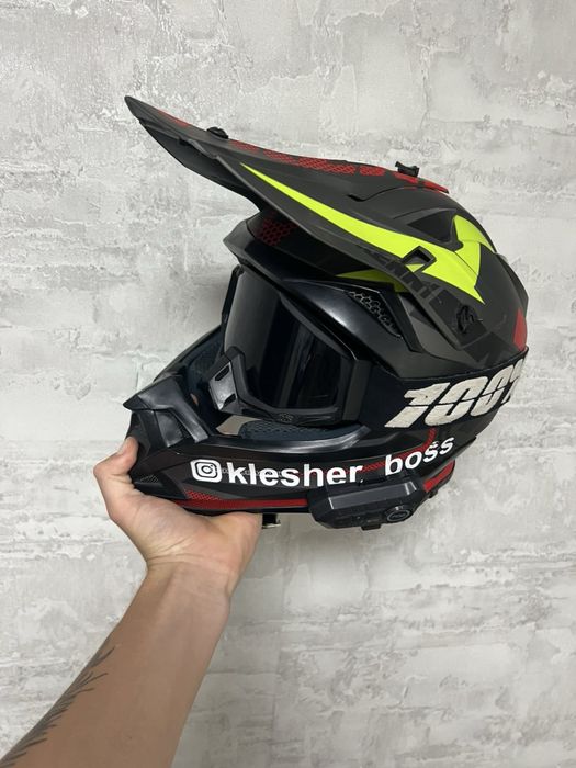 Шлем кросовий FOX з гарнітурою