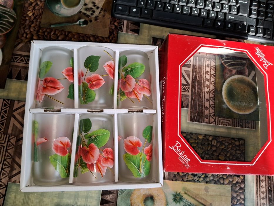 Стаканы набор индонезия