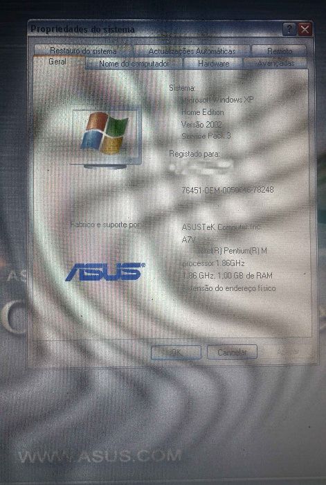 Portátil ASUS A7V