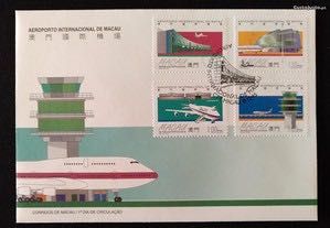 FDC - envelope do 1. dia - Aeroporto Internacional - Macau - 1995