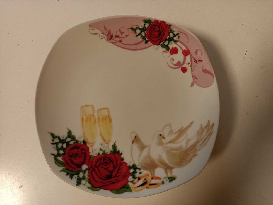 Свадебные тарелки. Блюдца винтажные. ЛФЗ. Довбыш. Песочное. Барановка.