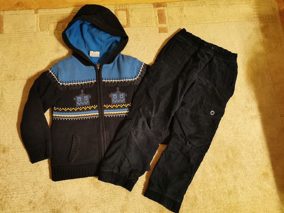 Spodnie ocieplane H&M+Polar r. 122cm