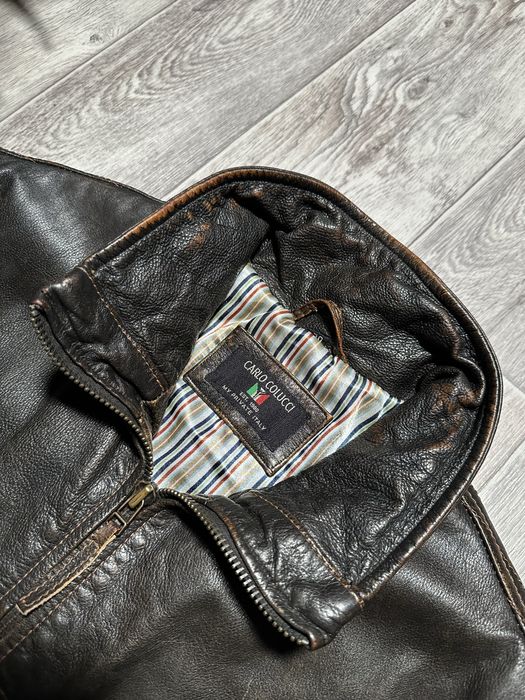 vintage leather jacket - купити чоловічий одяг - Ціна на OLX.ua