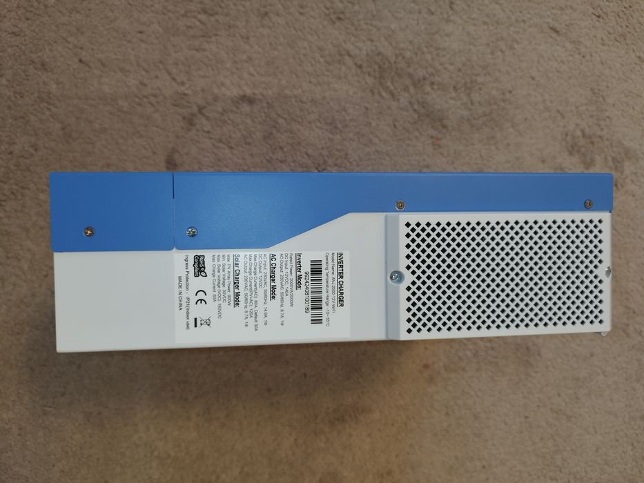 Гібридний інвертор ANENJI ANJ-2000-12V-WIFI, 12 В, 2000 Вт