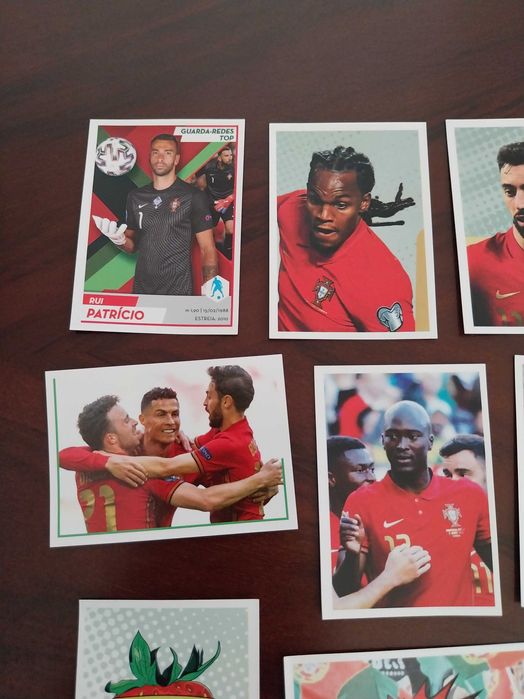 Conjunto 11 cromos da Seleção Portuguesa de Futebol (Fome de Vencer)